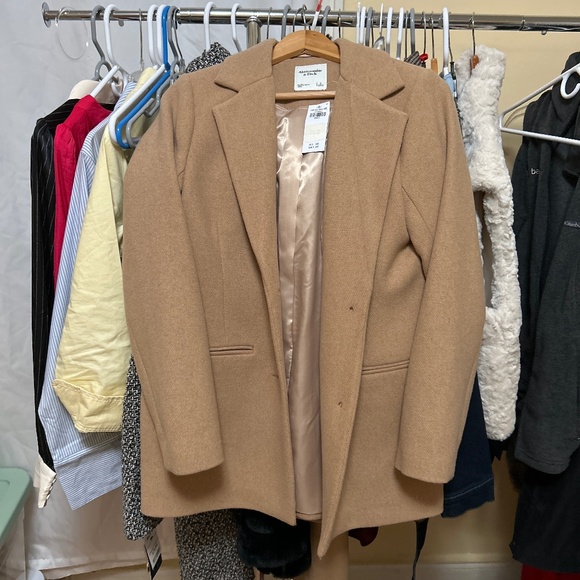 Abercrombie & Fitch Wool Blend Coat - Picture 1 of 3